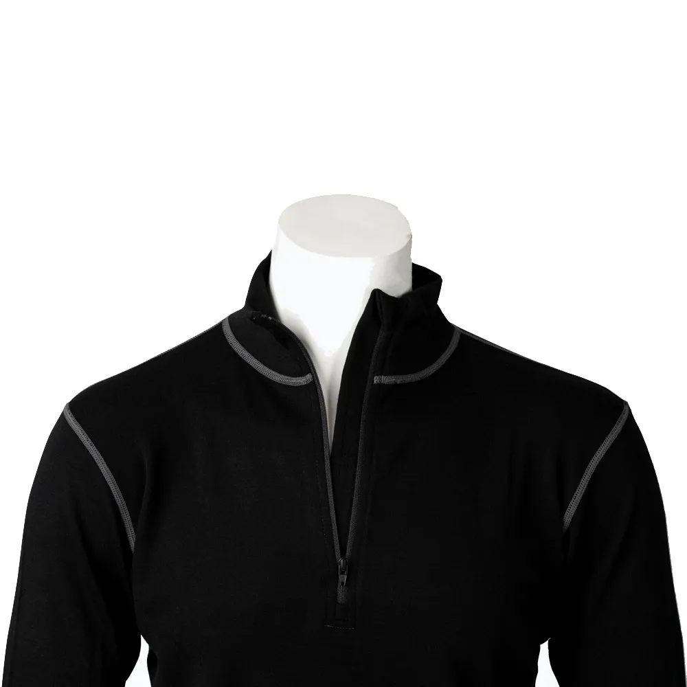 100% Merino Wool Zip Up Base Layer