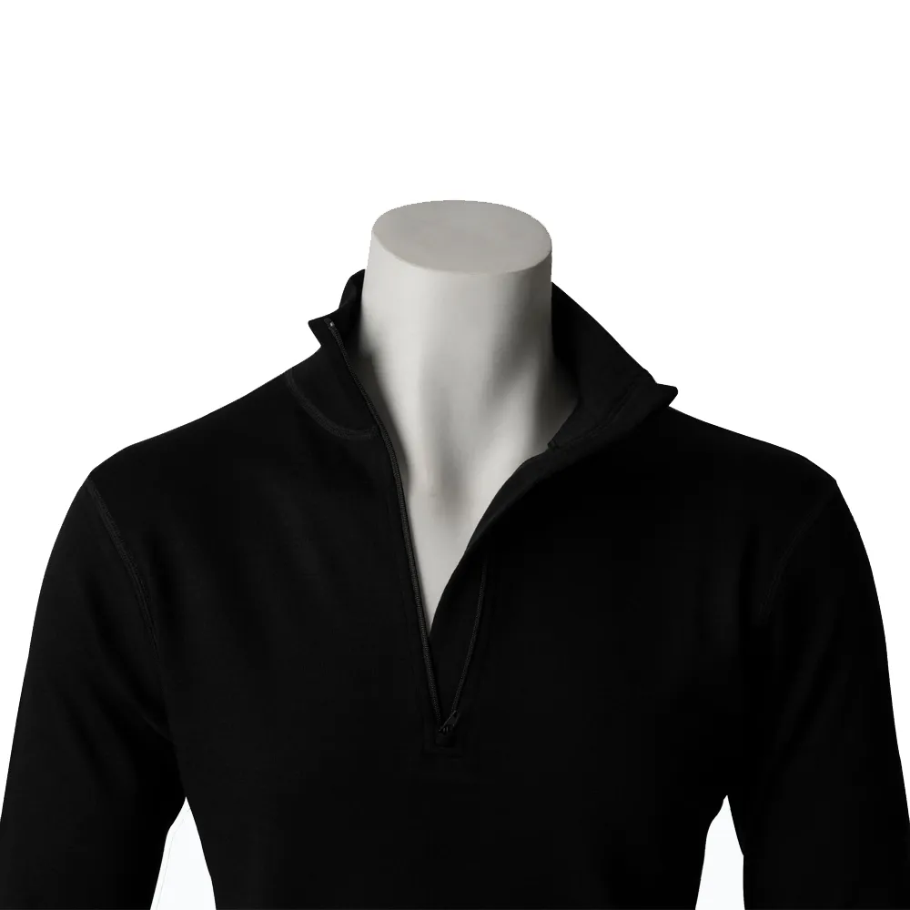 100% Merino Wool Zip Up Base Layer