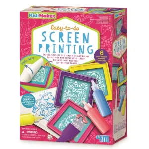 4M - KidzMaker: Easy-To-Do Screen Printing