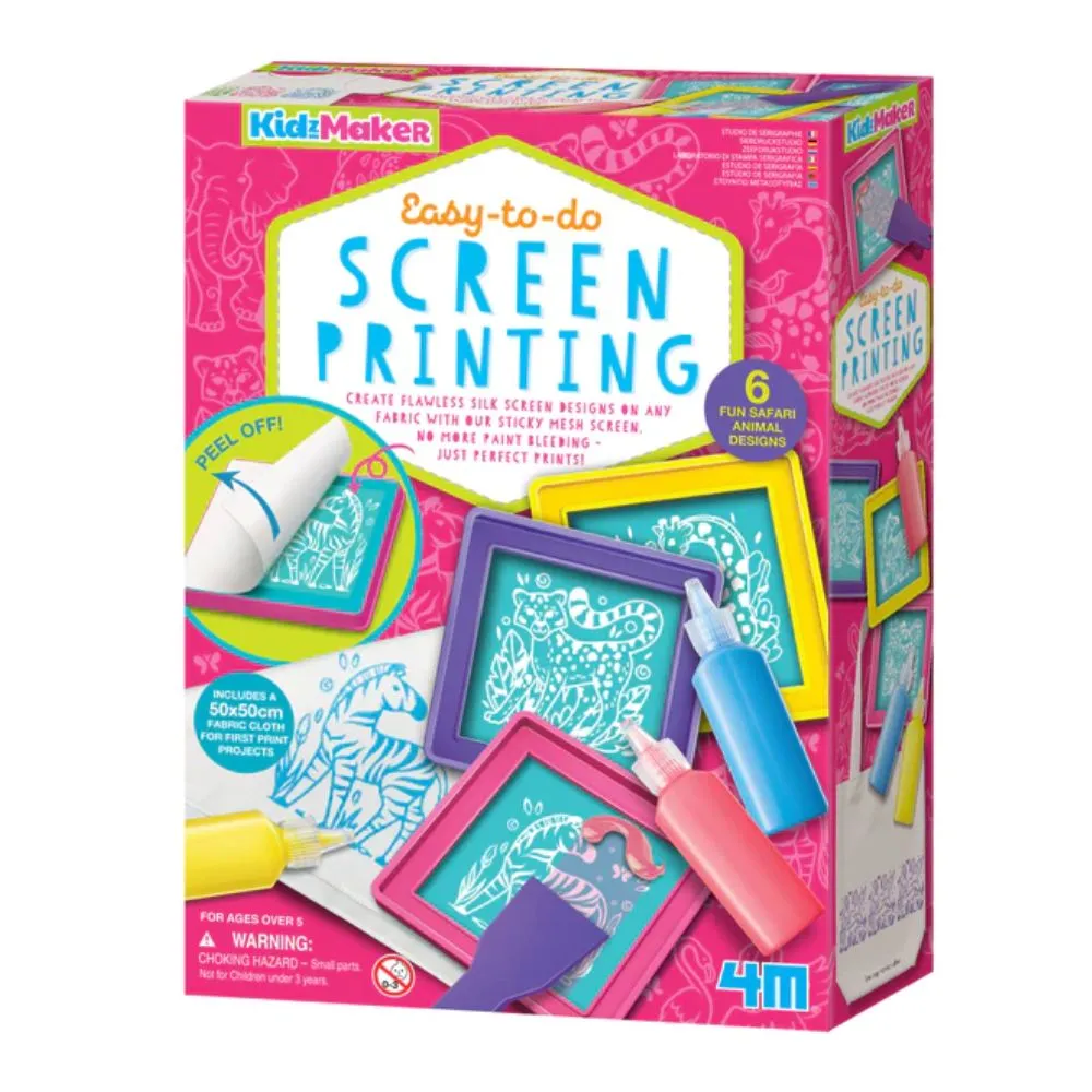 4M Kidzmaker Easy-To-Do Screen Printing