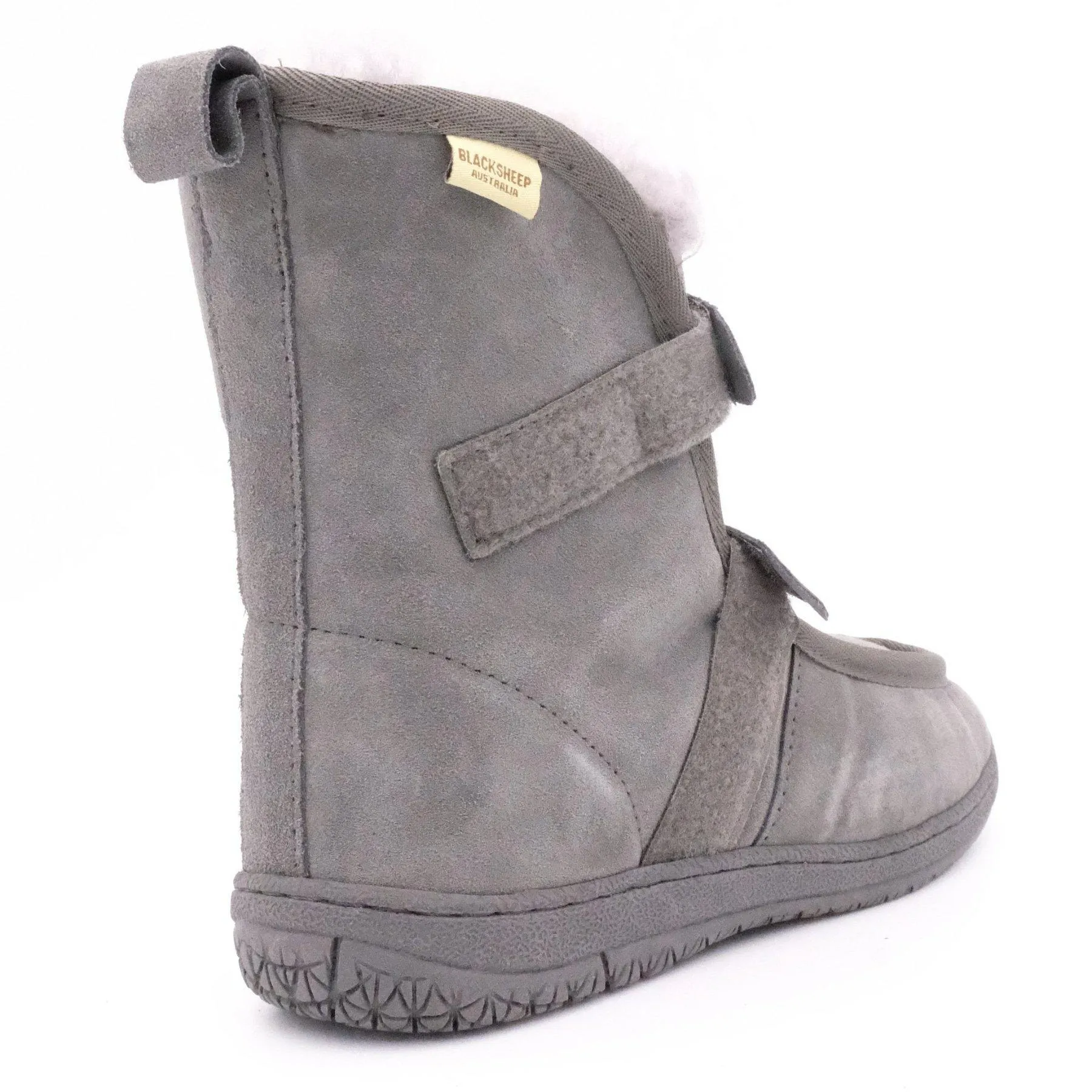 Alpine - 2 Hook and Loop Strap UGG Boots - Black Sheep Australia Medical Sheepskin Healthcare Range