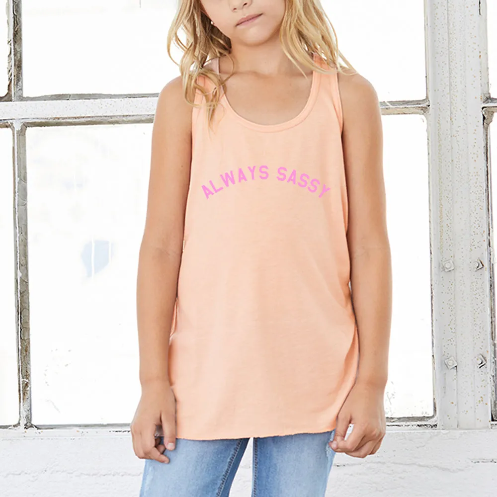 Always Sassy Kids Flowy Racer Vest