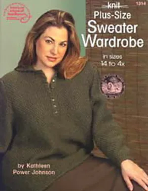 American School of Needlework #1314, Knit Plus-Size Sweater Wardrobe