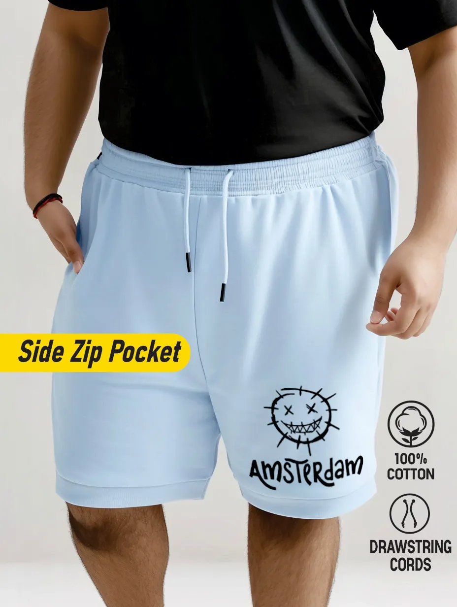 Amsterdam Cotton Plus Size Shorts