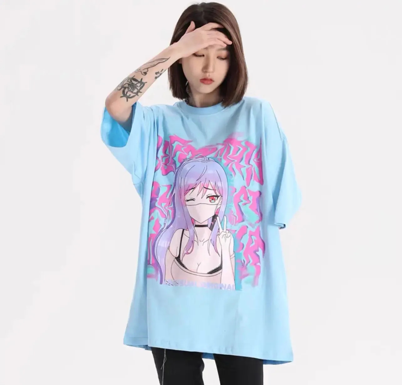 Anime Girl Illusion T-Shirt