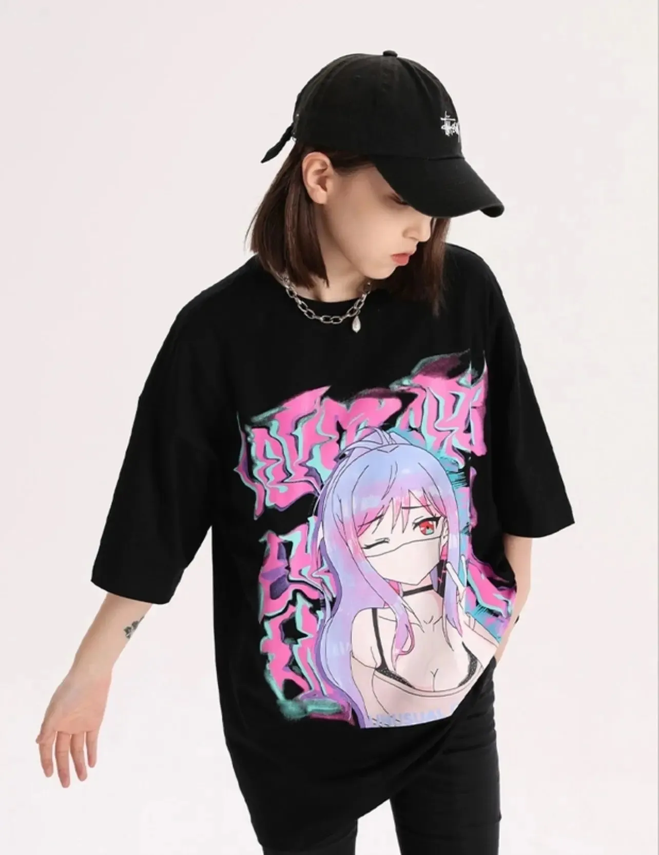 Anime Girl Illusion T-Shirt