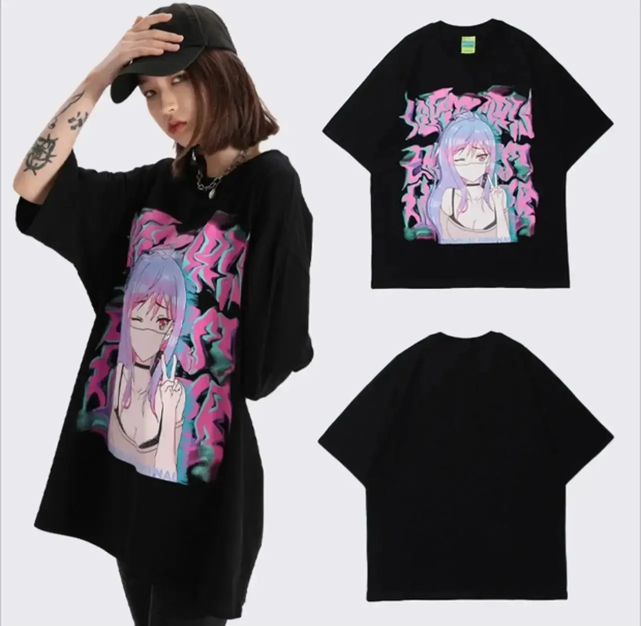 Anime Girl Illusion T-Shirt