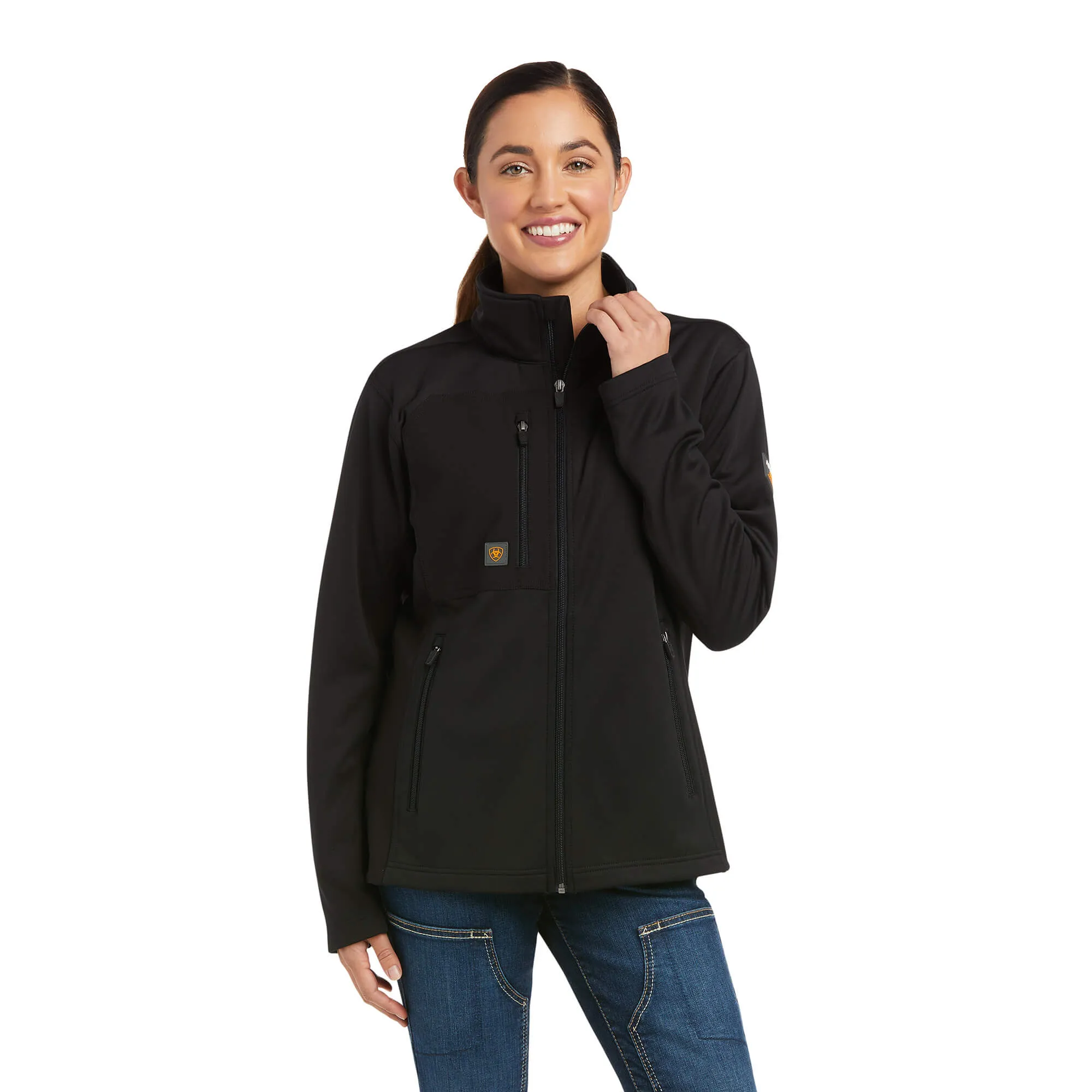 Ariat Ladies Rebar Dri-Tech DuraStretch Hybrid Black Jacket 10037600