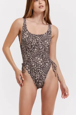 BELLA FLORA ROUND NECK ONE PIECE