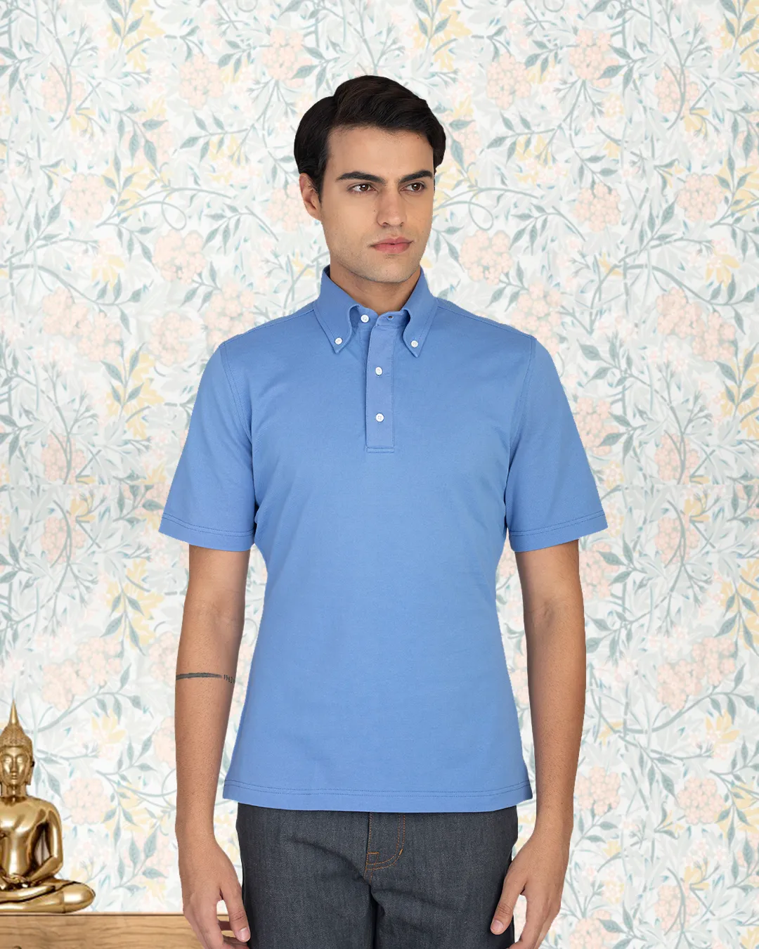 Blue Soft Polo T-Shirt