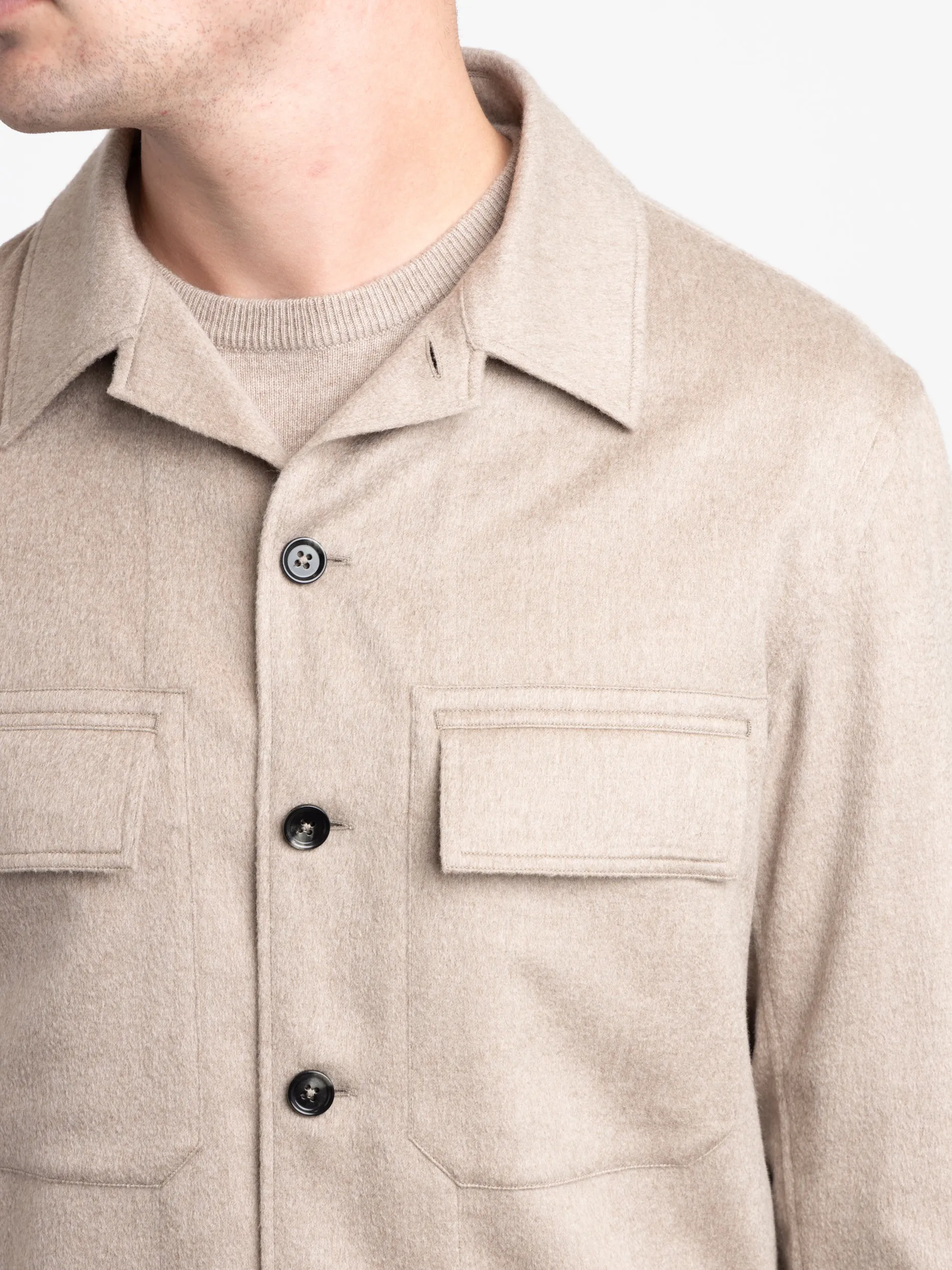 Brown Oasi Cashmere Overshirt