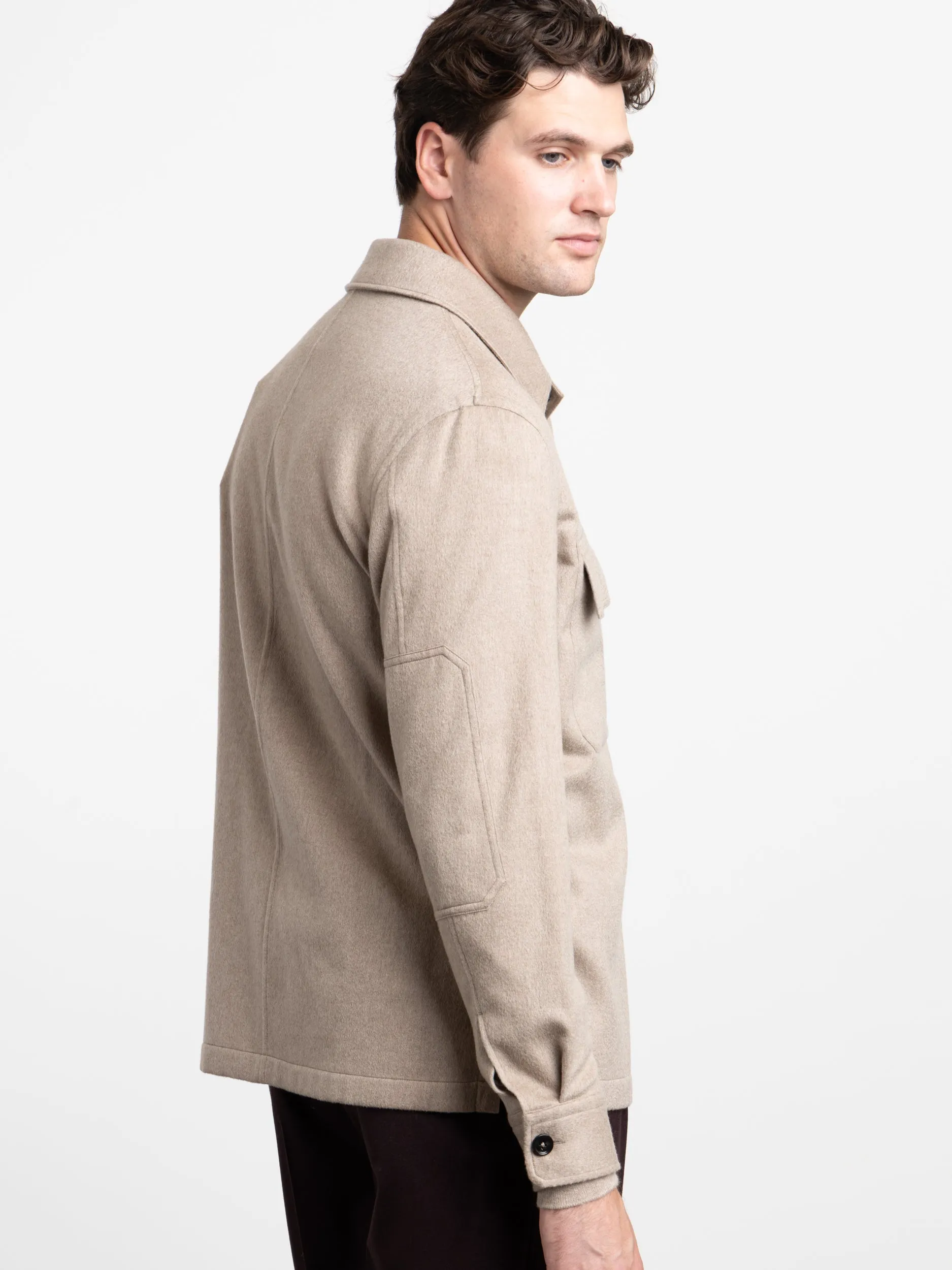 Brown Oasi Cashmere Overshirt