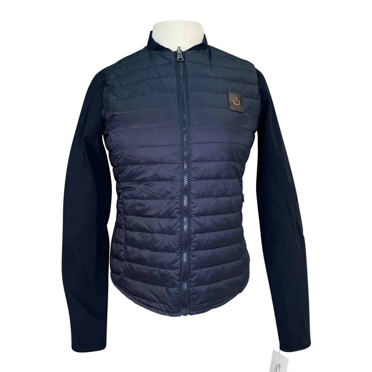 Cavalleria Toscana Reversible Mesh Puffer in Navy - Women's Medium