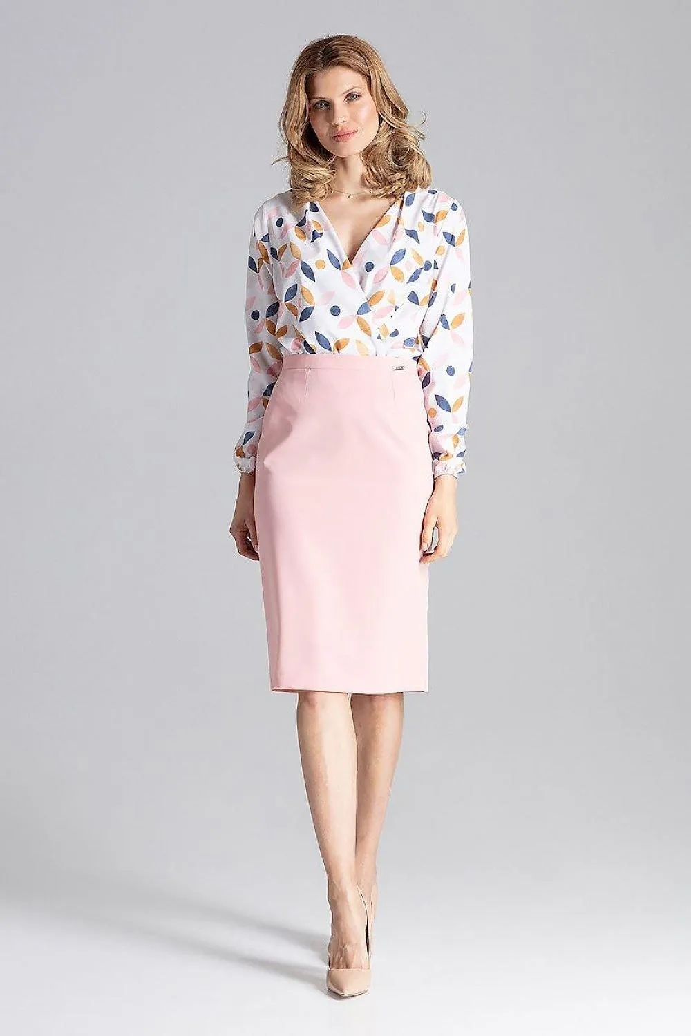 Chic Overlapping Back Knee-Length Pencil Skirt