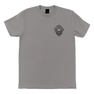 Creature - Bonehead Flame Tee Grey