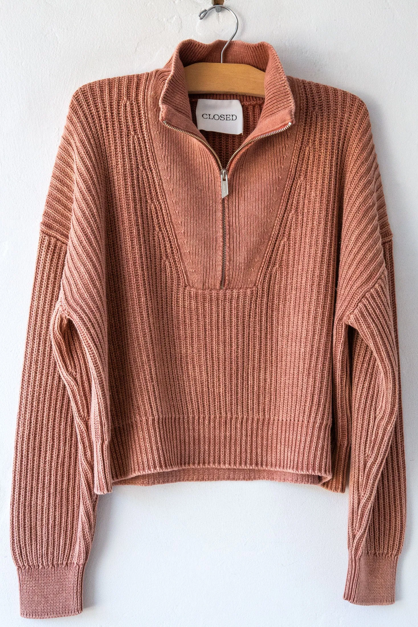 Cropped Troyer Sweater