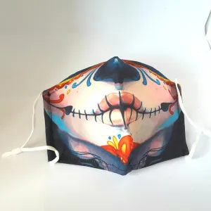 Day of the Dead Lips Facemask