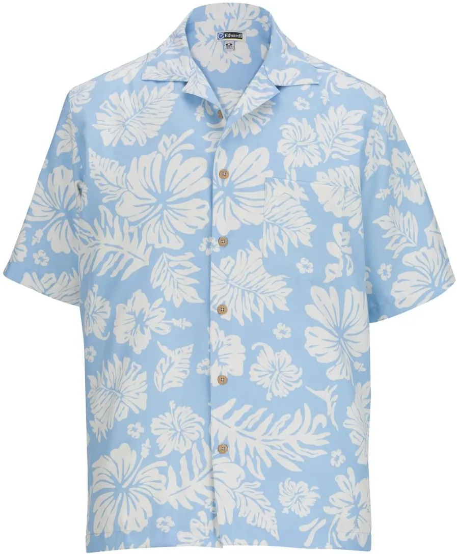 Edwards Hibiscus 2 Color Camp Shirt