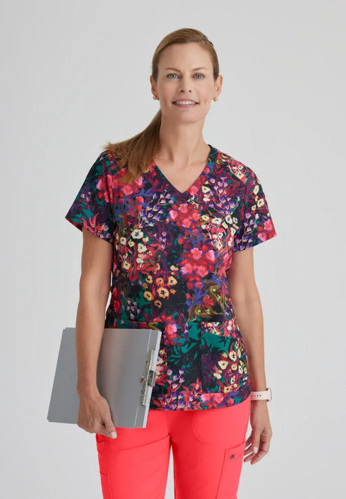 Ella Print Scrub Top