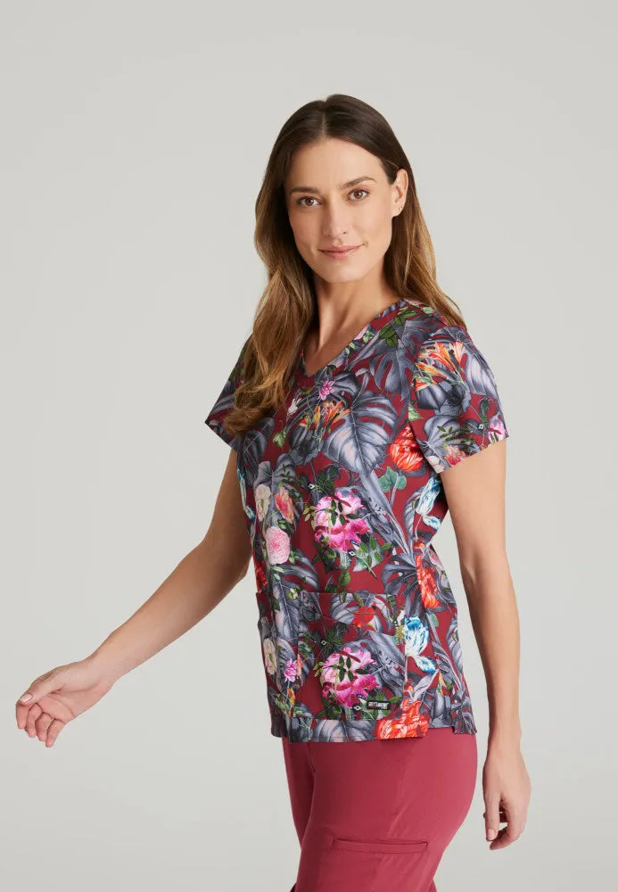 Ella Print Scrub Top