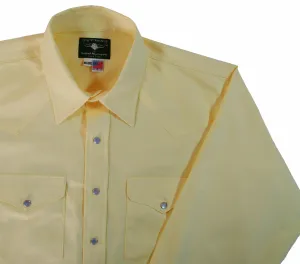 Flying R Ranchwear - Primo Pinpoint Oxford - XXL Only - Canary Yellow - Long Sleeve