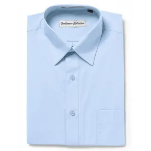 Gentlemens Collection Mens Regular Fit Short Sleeve Easy Care Dress Shirt - Colors