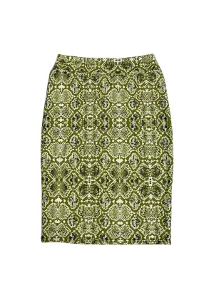 Green Reptile Pencil Swim Skirt