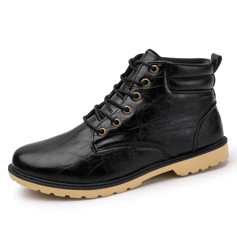 kkboxly kkboxly Men Retro Outdoor Comfy Slip Resistant Casual Tooling Boots