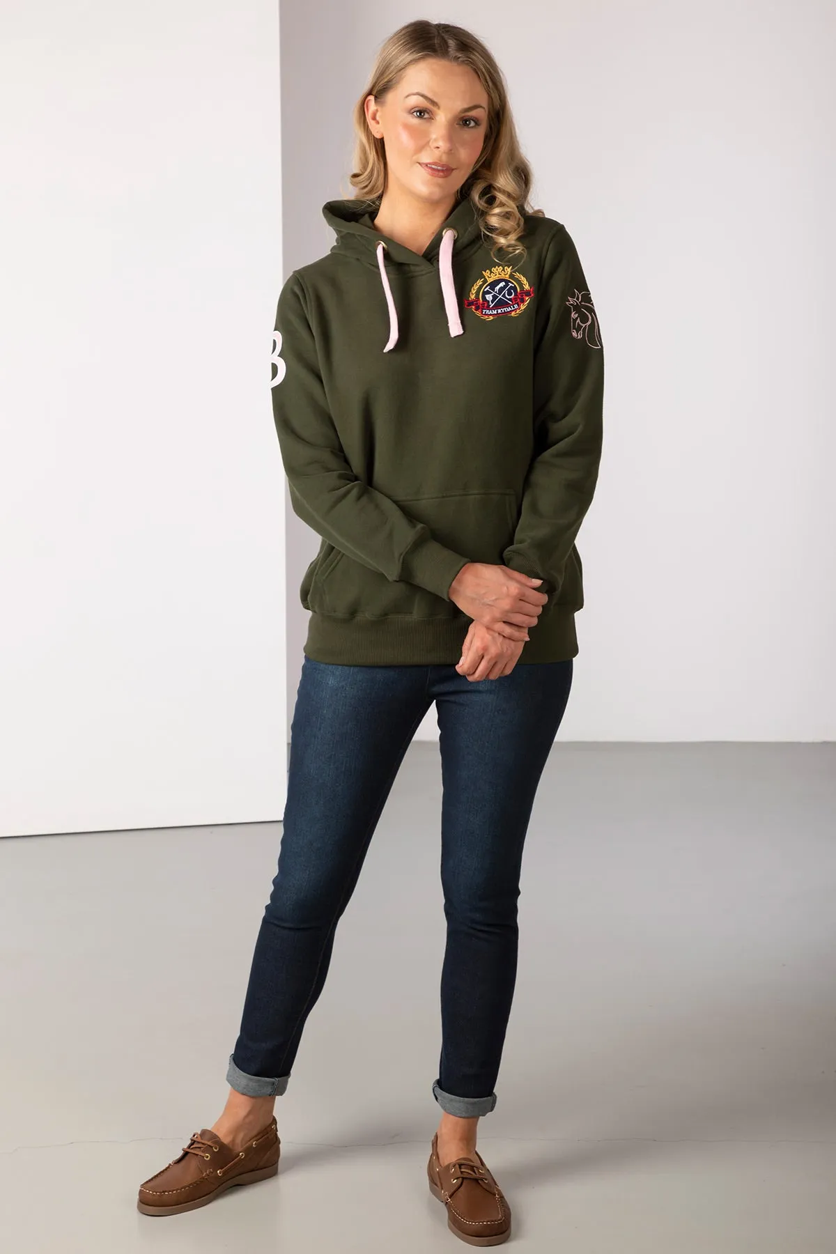 Ladies Emblem Overhead Hoody