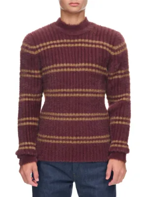 Le Pull Rayé (226KN075-2107-BROWN)