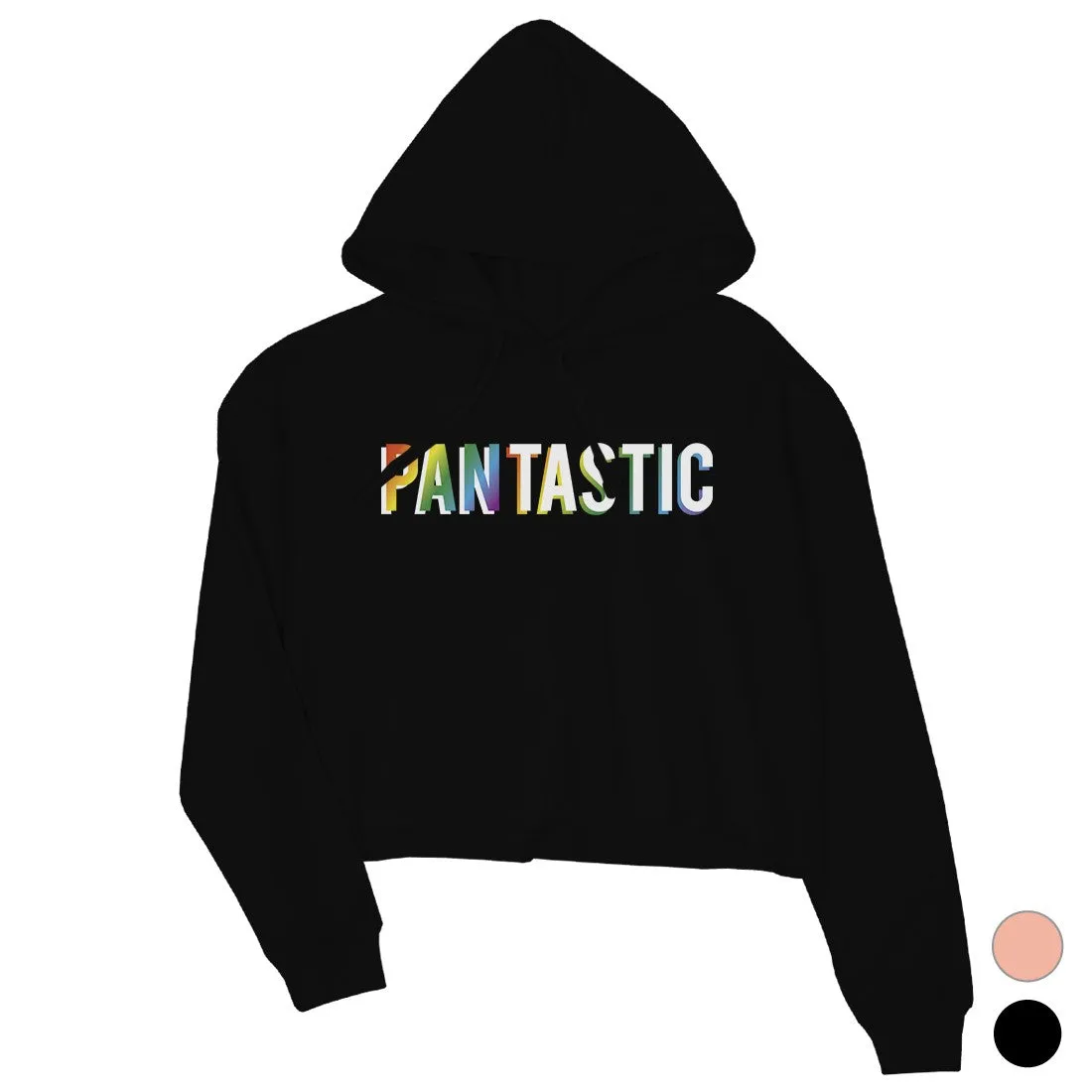 LGBT Pantastic Rainbow Crop Hoodie