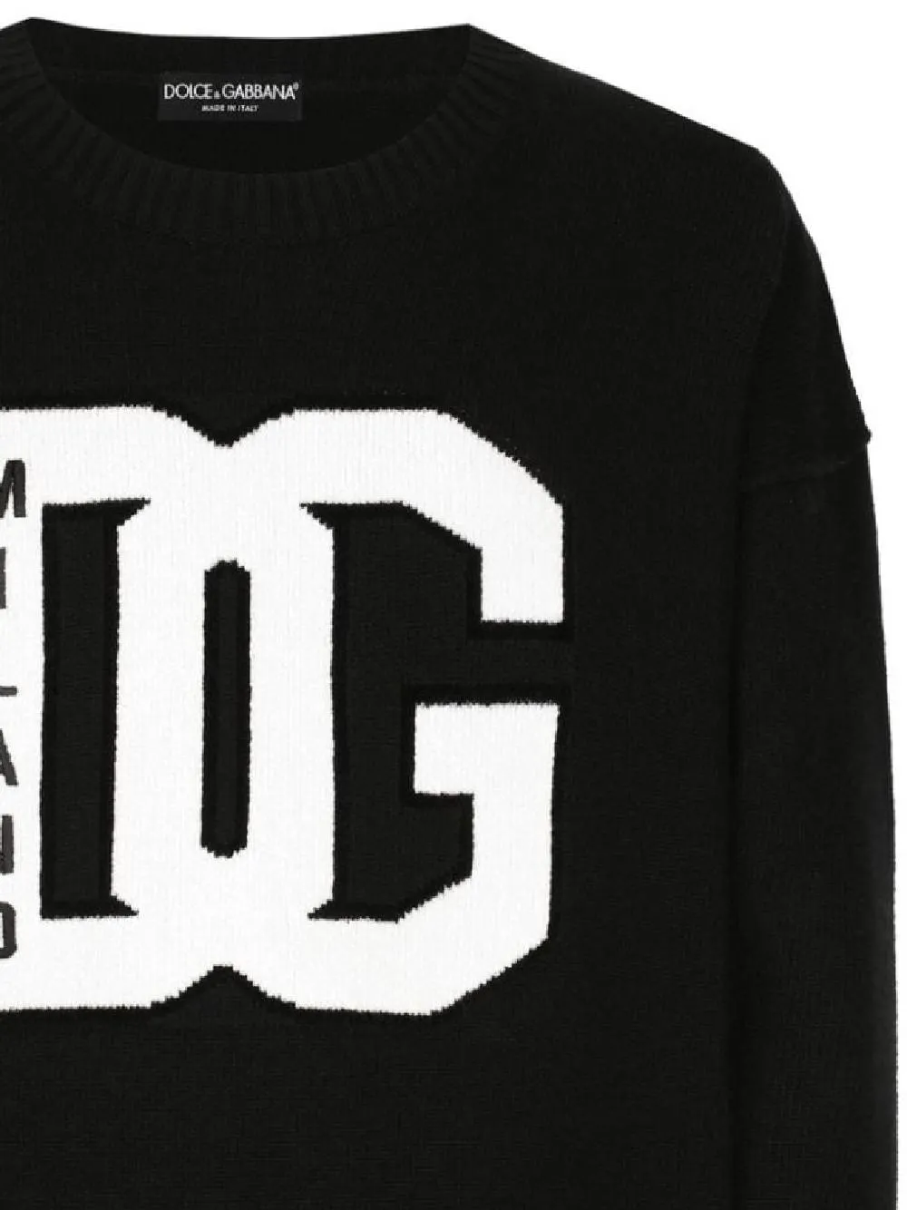 Logo Print Sweatshirt with Ribbed Cuffs