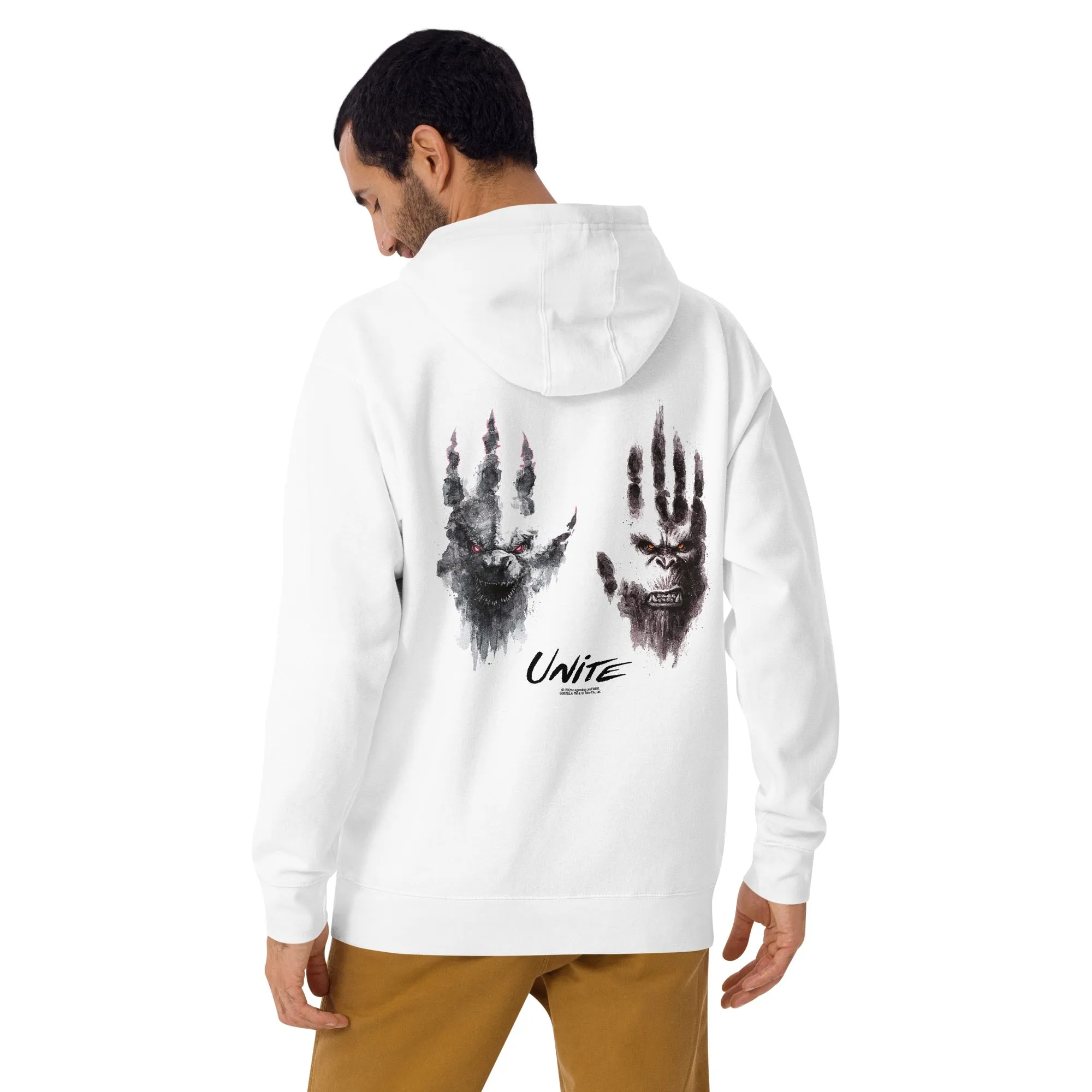 Monsterverse Godzilla x Kong: The New Empire Unite Adult Hoodie