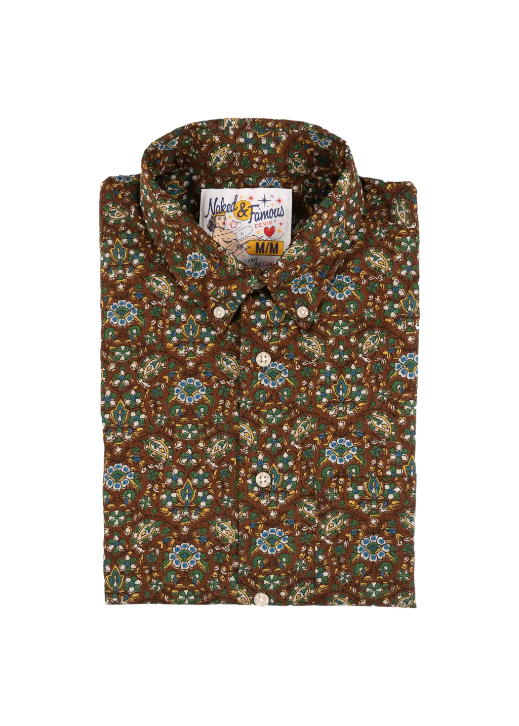 Naked & Famous Denim - Easy Shirt - Bandana Cloth - Brown