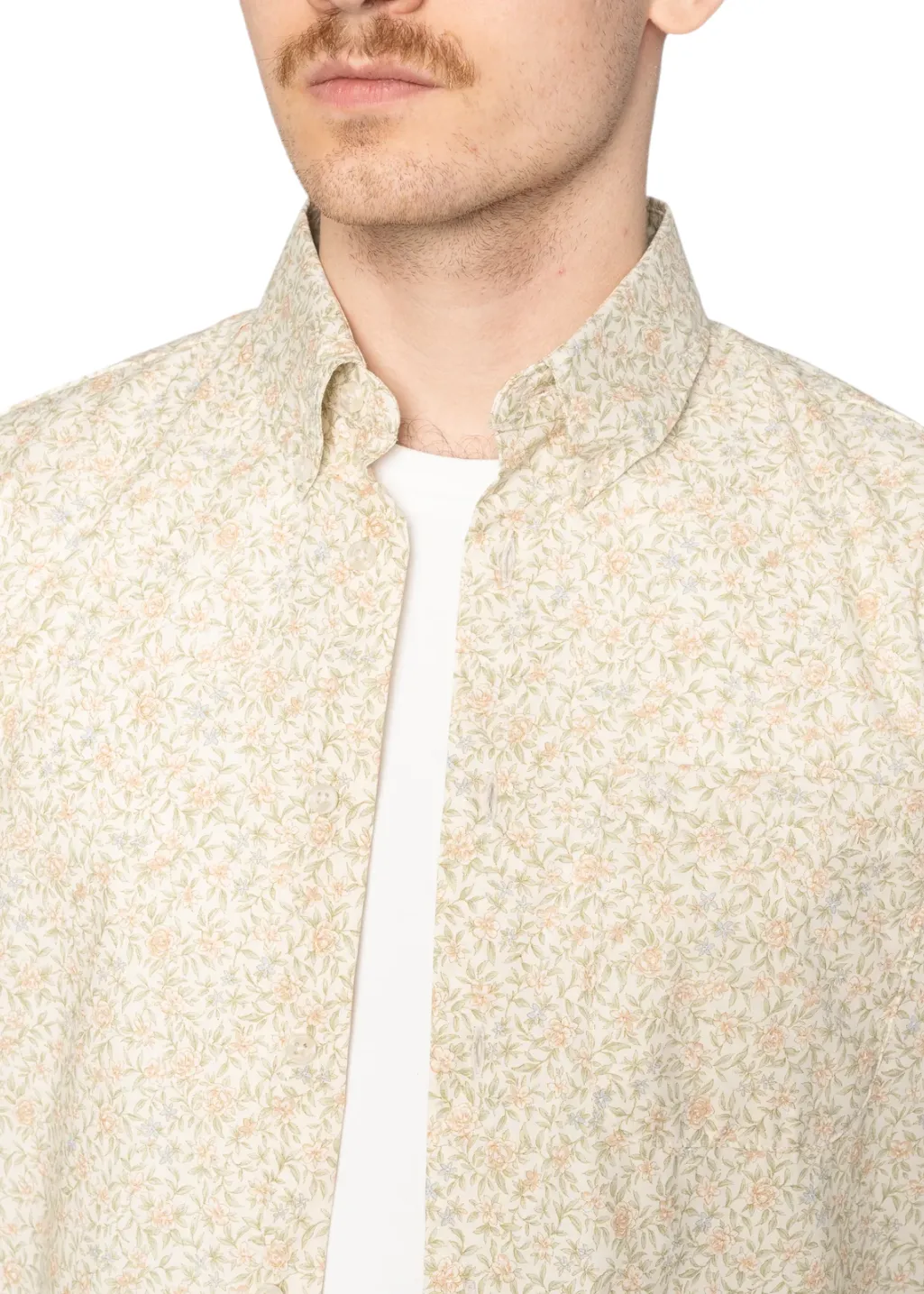 Naked & Famous Denim - Easy Shirt - Bell Flowers - Cream