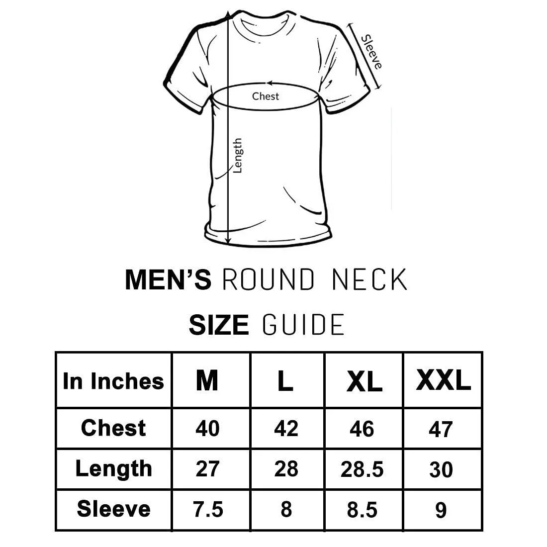 Nutcase Designer Round Neck Men's T-Shirt Wrinkle-Free Poly Cotton Tees - Take It Easy Red