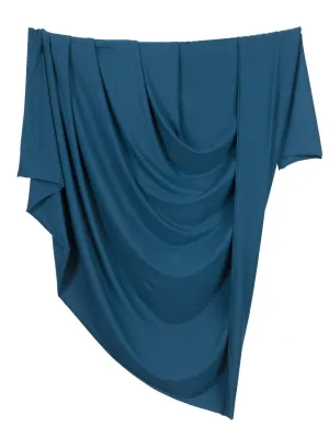 Organic Cotton   Tencel Stretch Knit Jersey - Deep Teal - Swatch