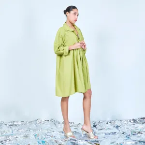 Oversized pleated button-up shirt wholesale