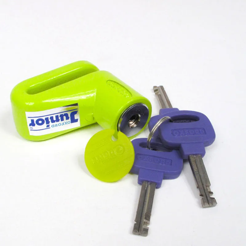 OXFORD DISC LOCK JUNIOR YELLOW (WITH 5MM PIN)