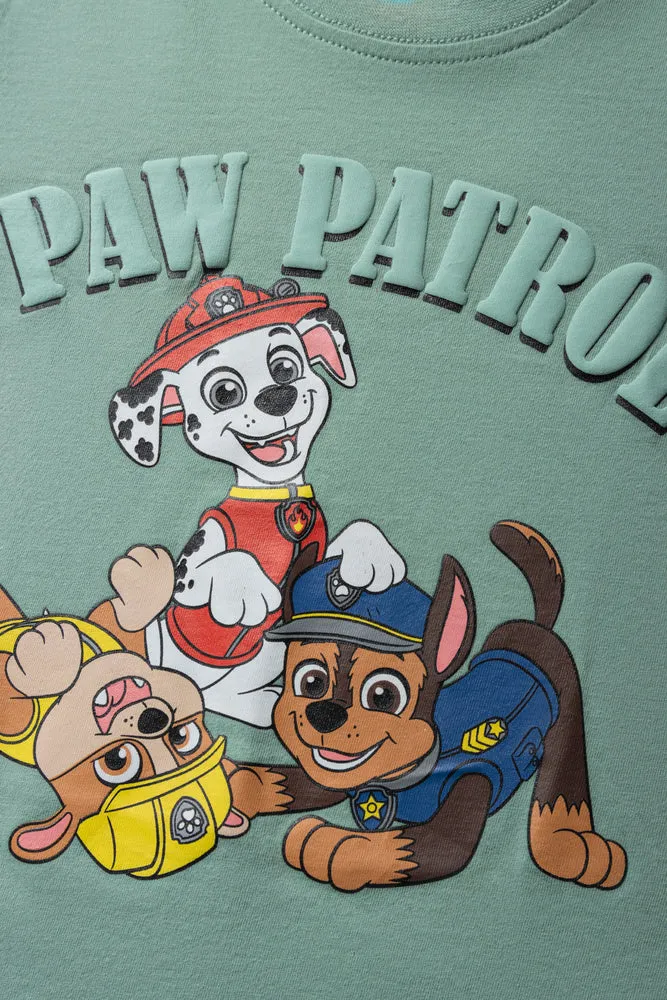 Paw Patrol Short Sleeve T-Shirt Light Green