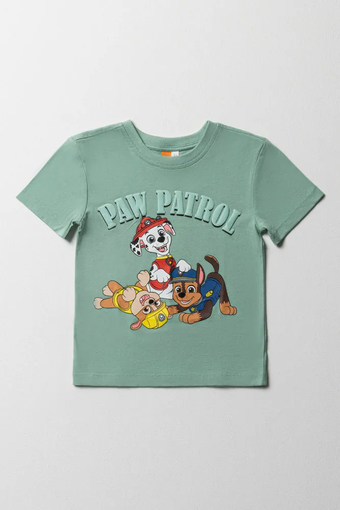 Paw Patrol Short Sleeve T-Shirt Light Green