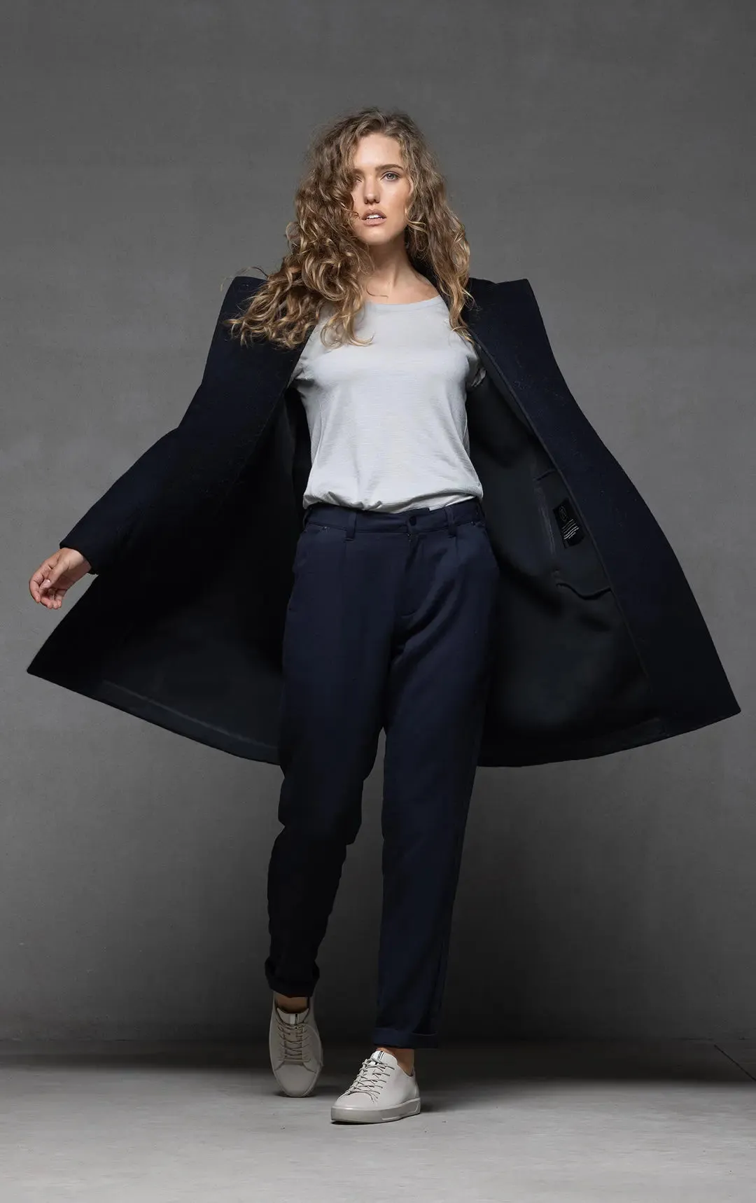 PERFORMANCE WOOL TAILORED COAT