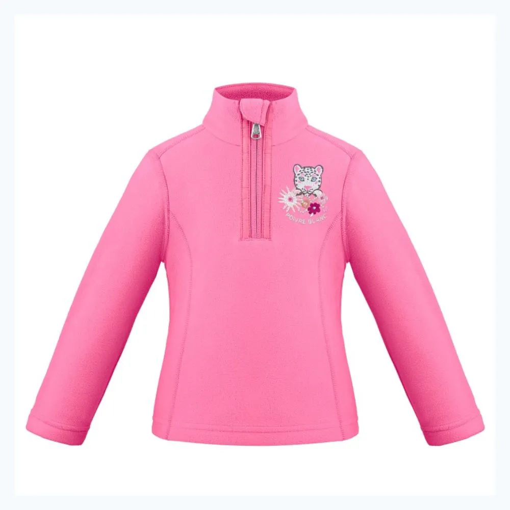 Poivre Blanc Girls Micro Fleece Jacket - Lolly Pink