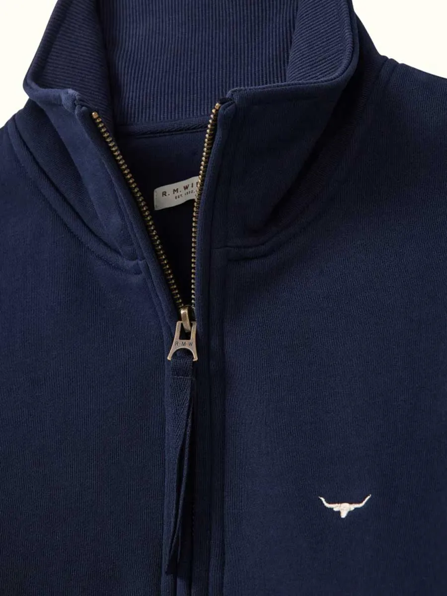 RM WILLIAMS Trickett Quarter Zip Sweatshirt - Women's - Navy