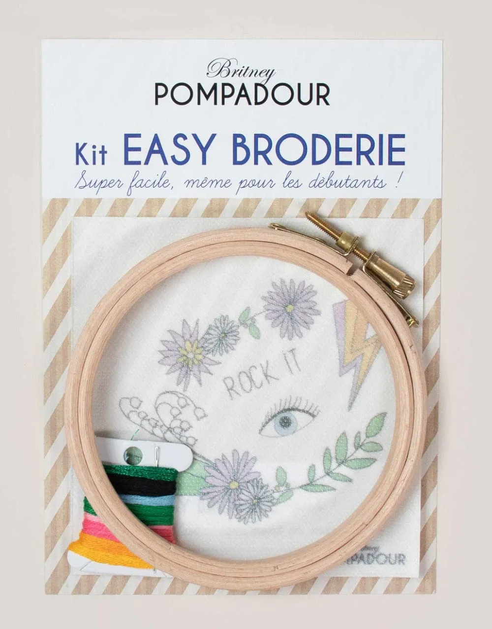 Rock it Easy Embroidery Kit, Britney Pompadour