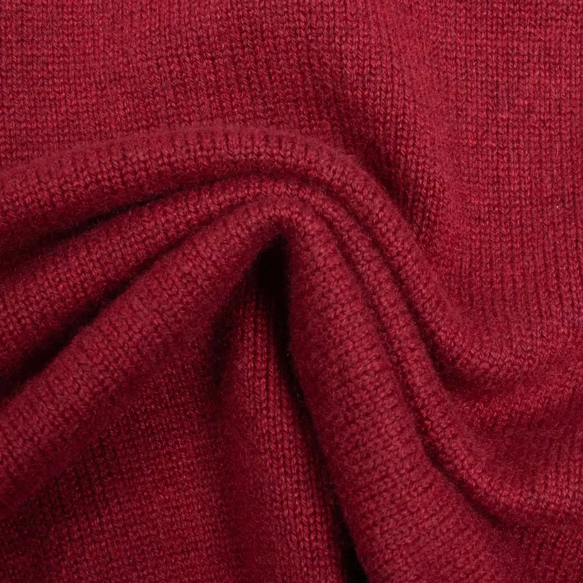 Russet Red Balvenie 3 Button 4ply Cashmere Polo Sweater