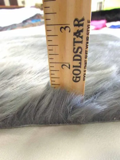 Short Shag Faux Fur Fabric / Blonde / EcoShag 15 Yard Bolt