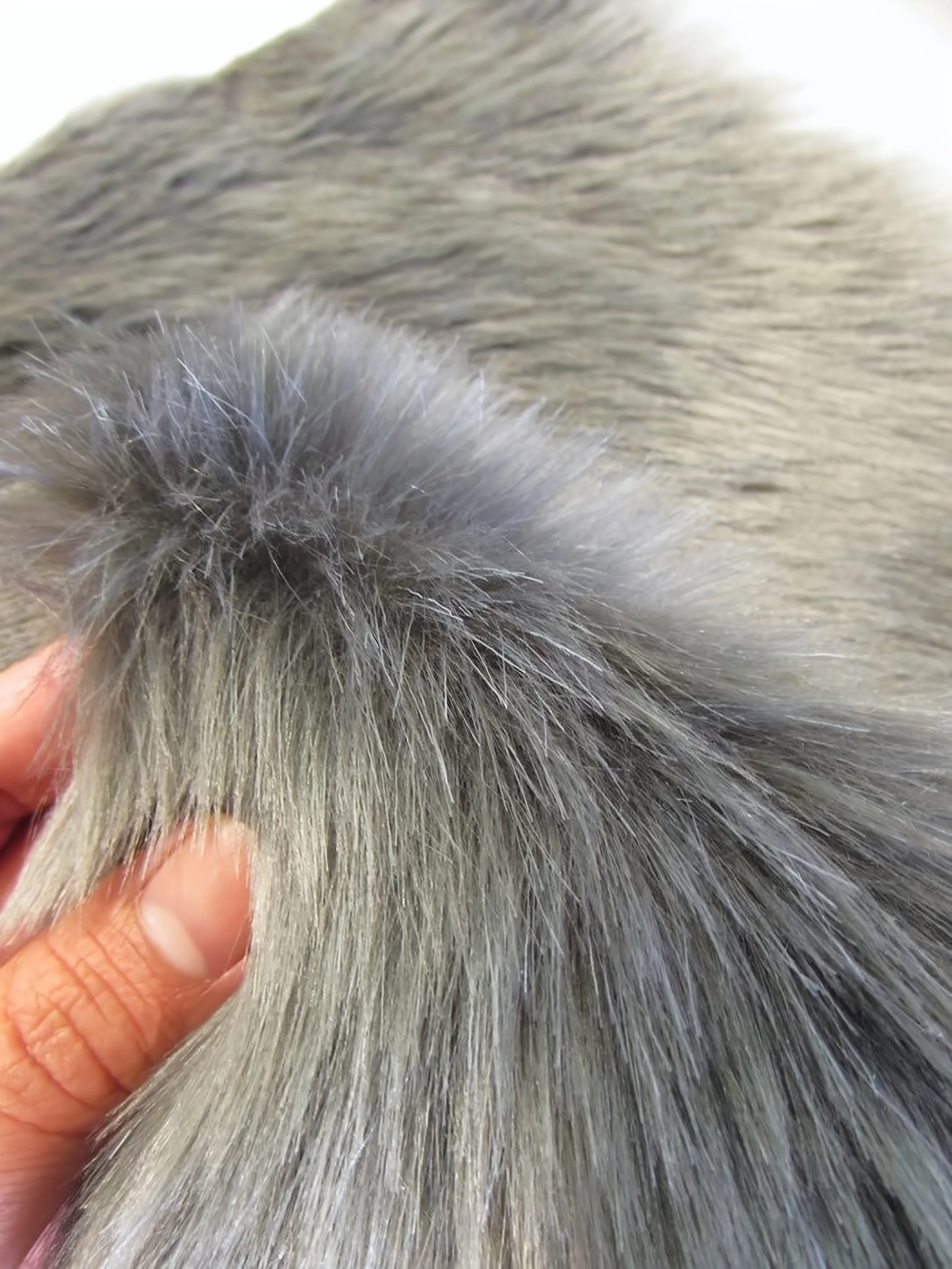 Short Shag Faux Fur Fabric / Saddle / Sold By The Yard