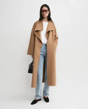 SIGNATURE WOOL CASHMERE COAT / CAMEL