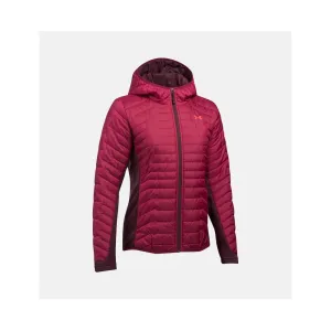 Under Armour ColdGear Reactor Hybrid Women's Ski Snowboard Jackets Vests Black/Currant/Raisin Red 1296863-923